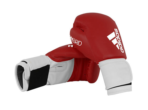 Adidas Hybrid 100 Boxing Gloves Box Fit Boxercise - Red White